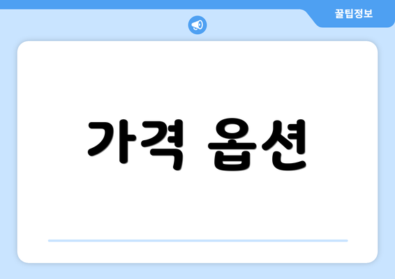가격 옵션