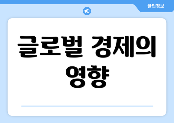글로벌 경제의 영향
