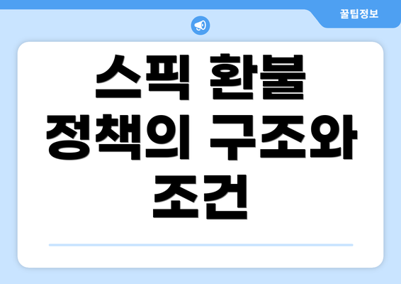 스픽 환불 정책의 구조와 조건