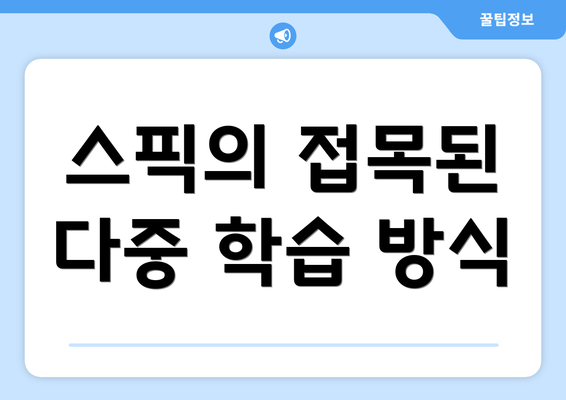 스픽의 접목된 다중 학습 방식