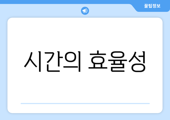 시간의 효율성