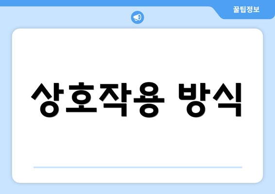 상호작용 방식