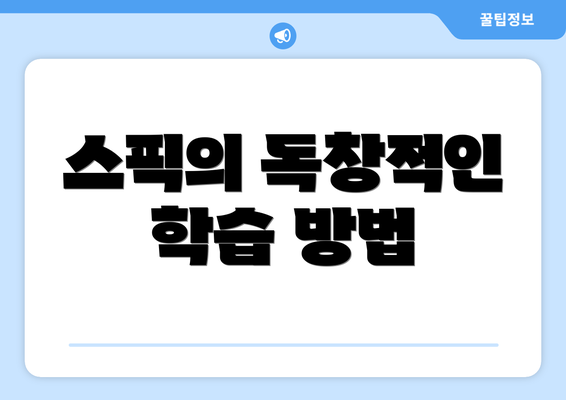 스픽의 독창적인 학습 방법