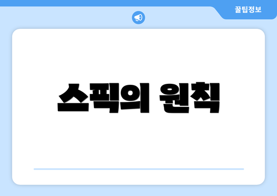 스픽의 원칙