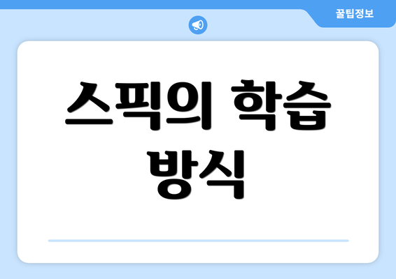 스픽의 학습 방식