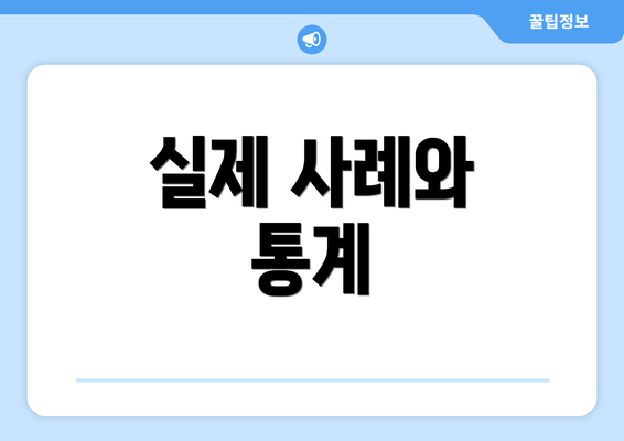실제 사례와 통계