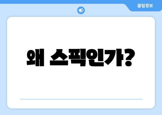 왜 스픽인가?