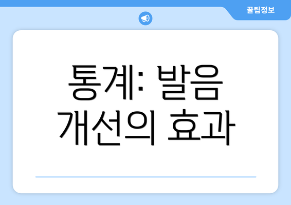 통계: 발음 개선의 효과
