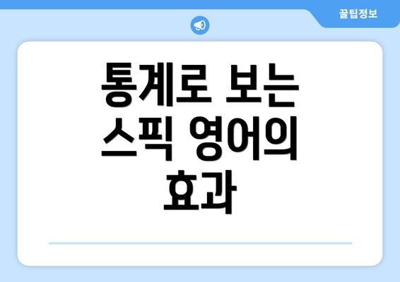 통계로 보는 스픽 영어의 효과