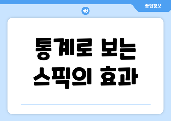 통계로 보는 스픽의 효과
