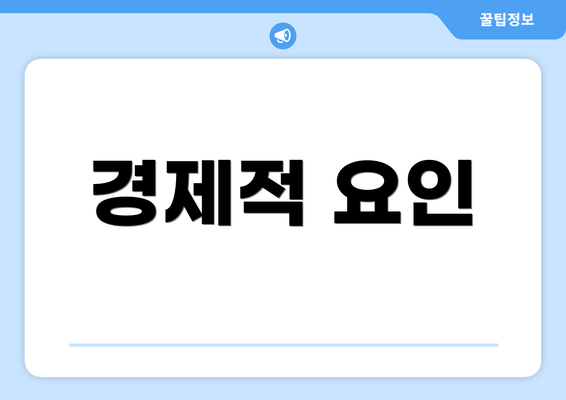경제적 요인
