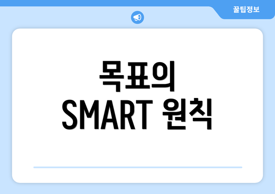 목표의 SMART 원칙