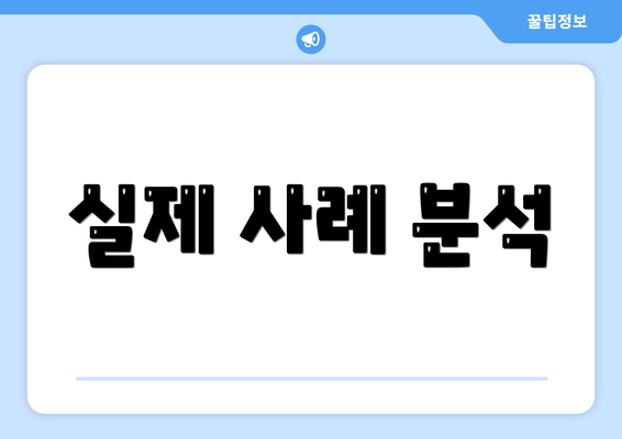 실제 사례 분석