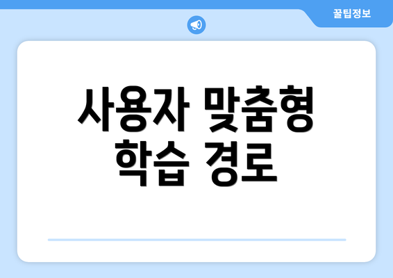 사용자 맞춤형 학습 경로